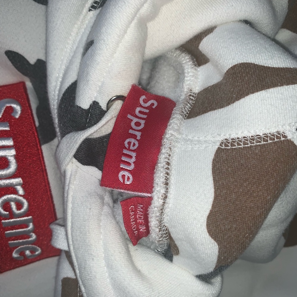 Supreme box logo drawstring hoodie- in “cow” camo - Picture 5 of 6